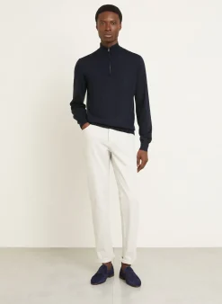 Cashmere-Troyer mit Seide