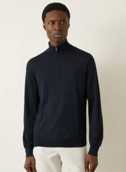 Cashmere-Troyer mit Seide