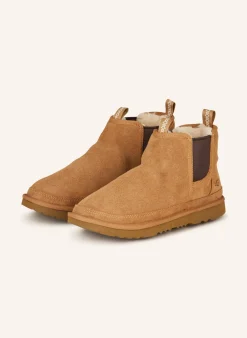 Chelsea-Boots mit Kunstfell