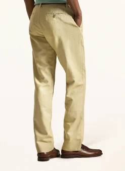 Chino Classic Fit mit Leinen