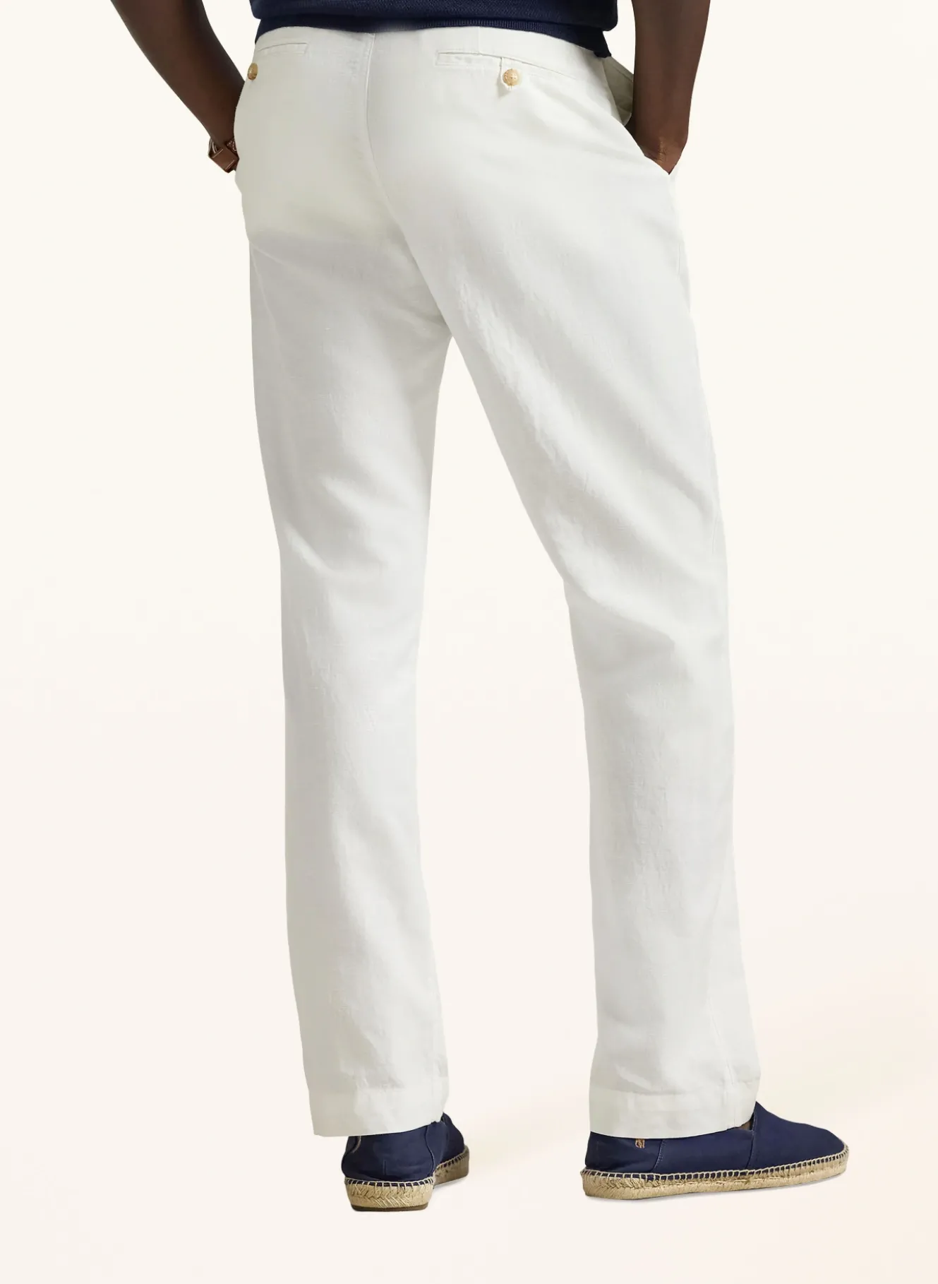 Chino Classic Fit mit Leinen