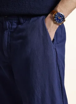 Chino Classic Fit mit Leinen