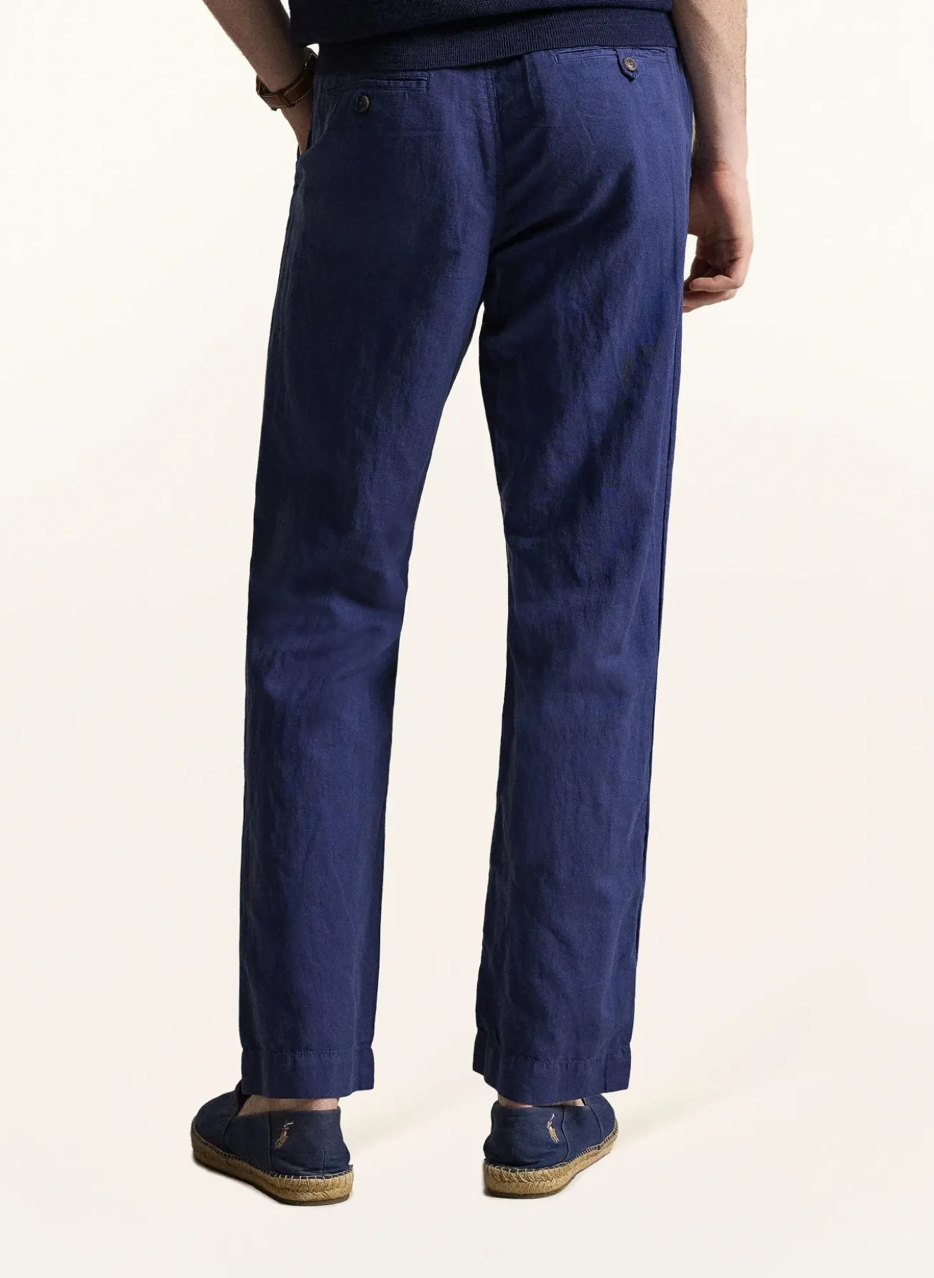 Chino Classic Fit mit Leinen
