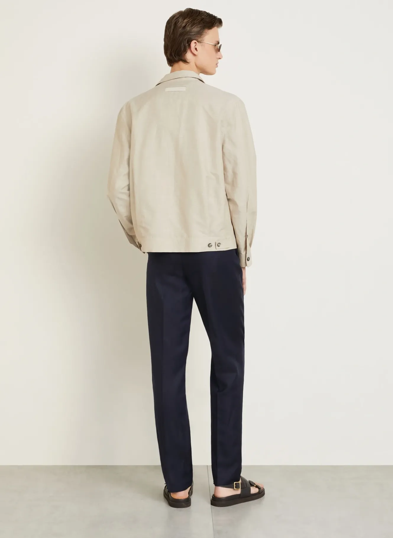 Chino Extra Slim Fit mit Leinen