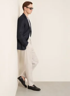Chino Extra Slim Fit mit Leinen