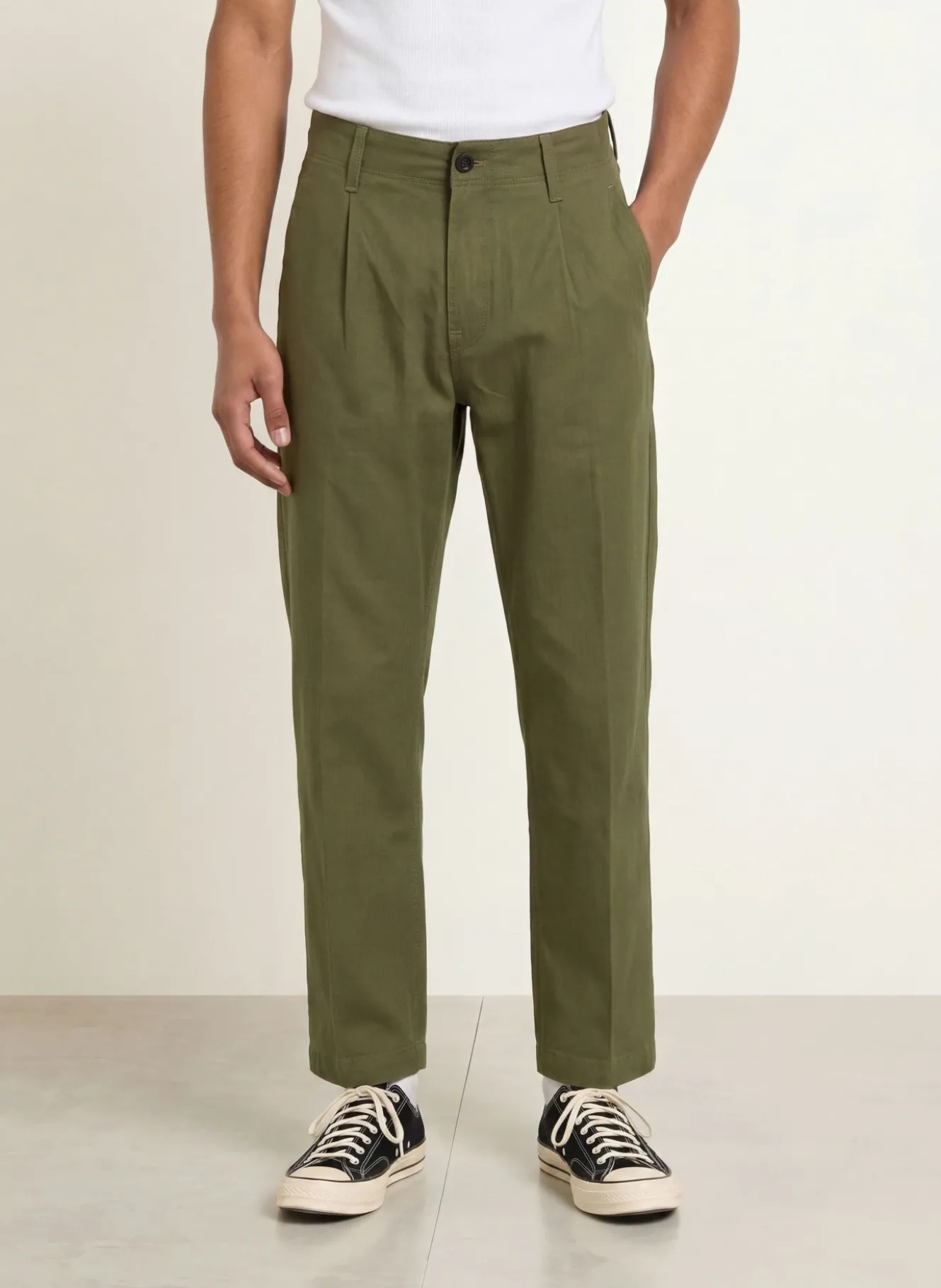 Chino PLEATED LOOSE TAPERED Tapered Fit