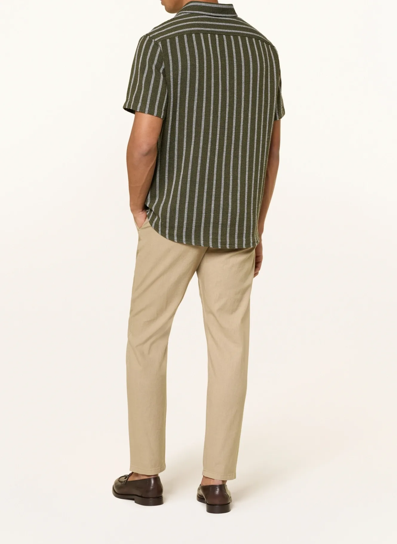 Chino Regular Fit mit Leinen