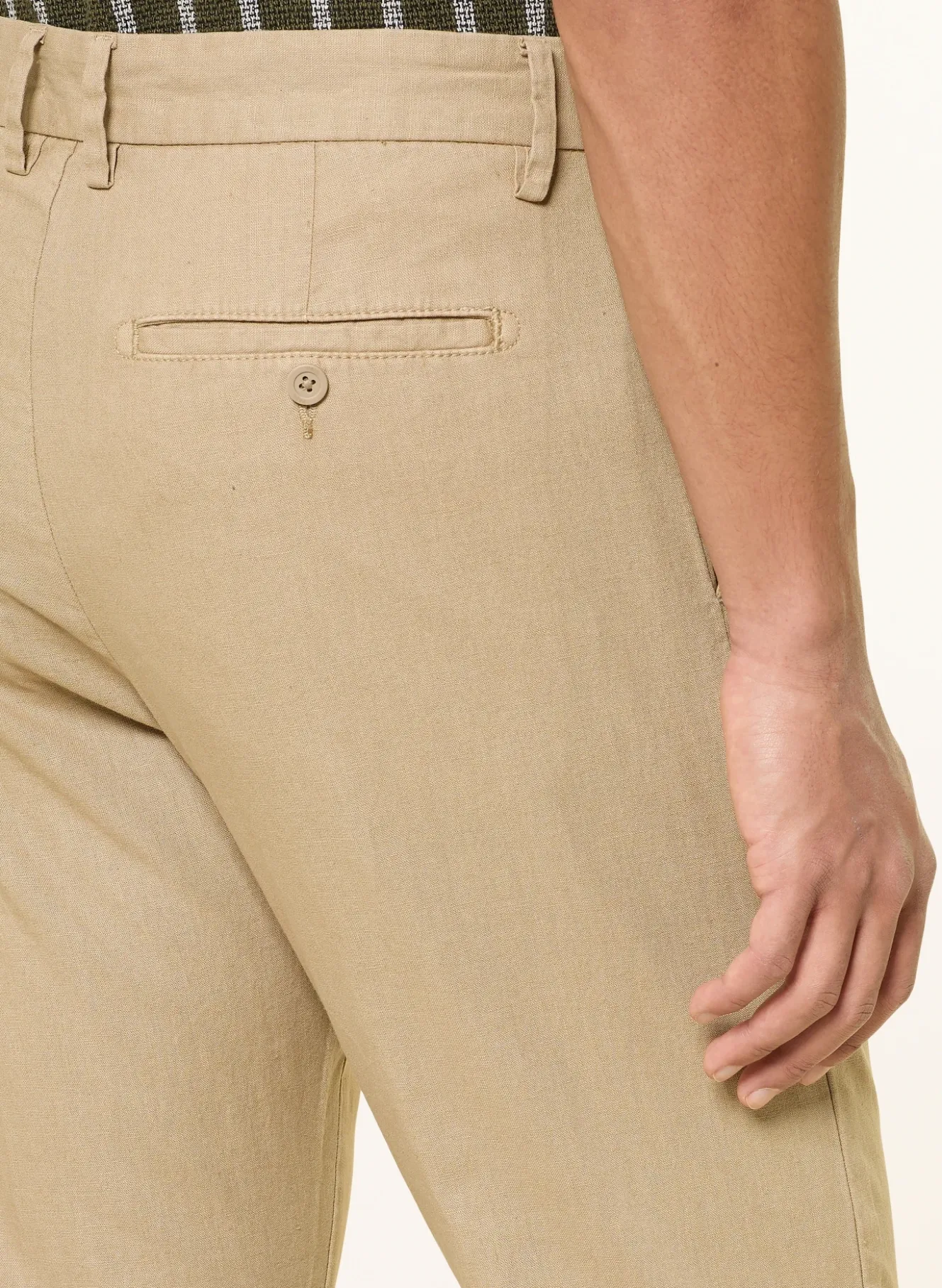 Chino Regular Fit mit Leinen