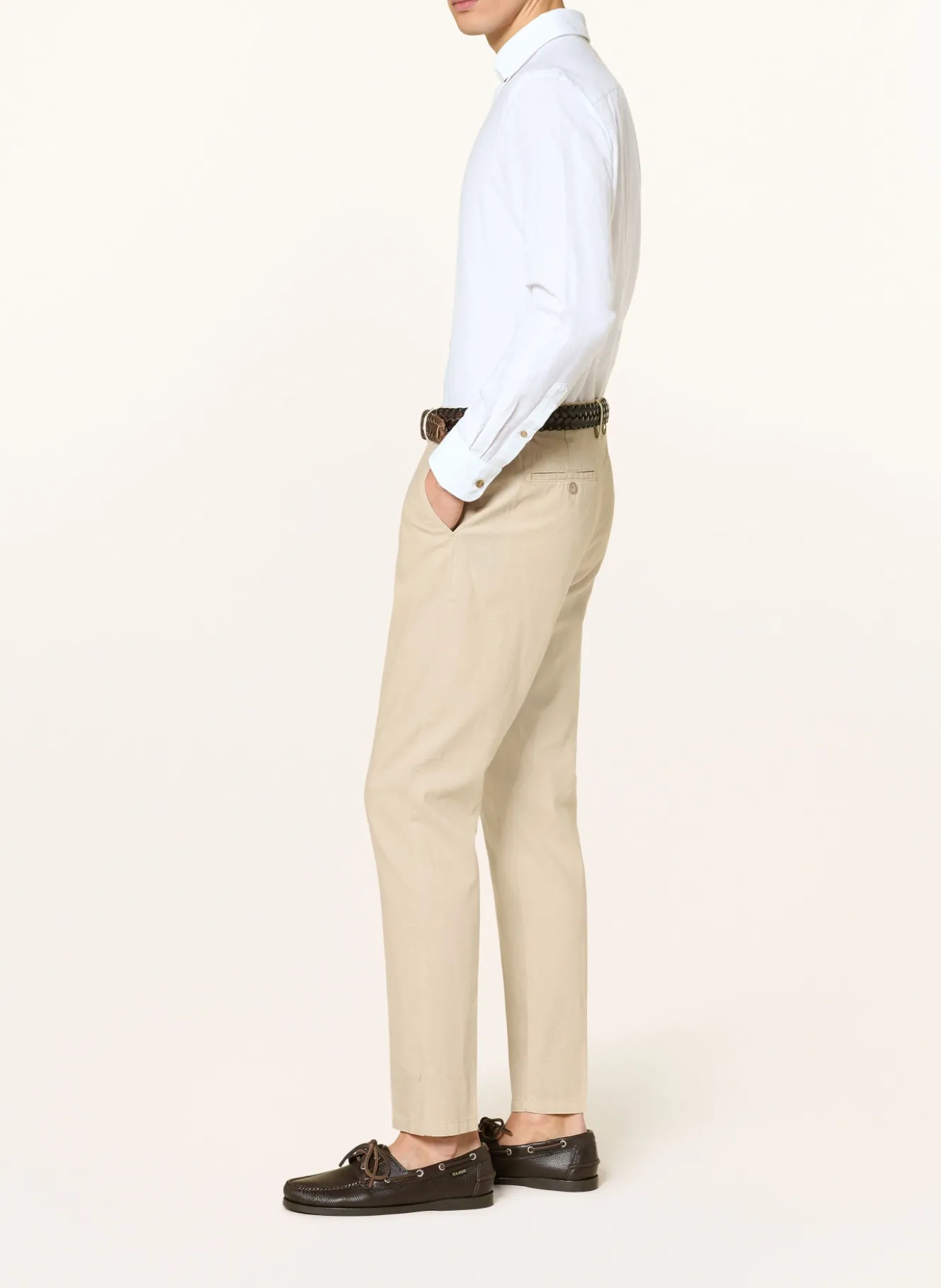 Chino Regular Fit mit Leinen