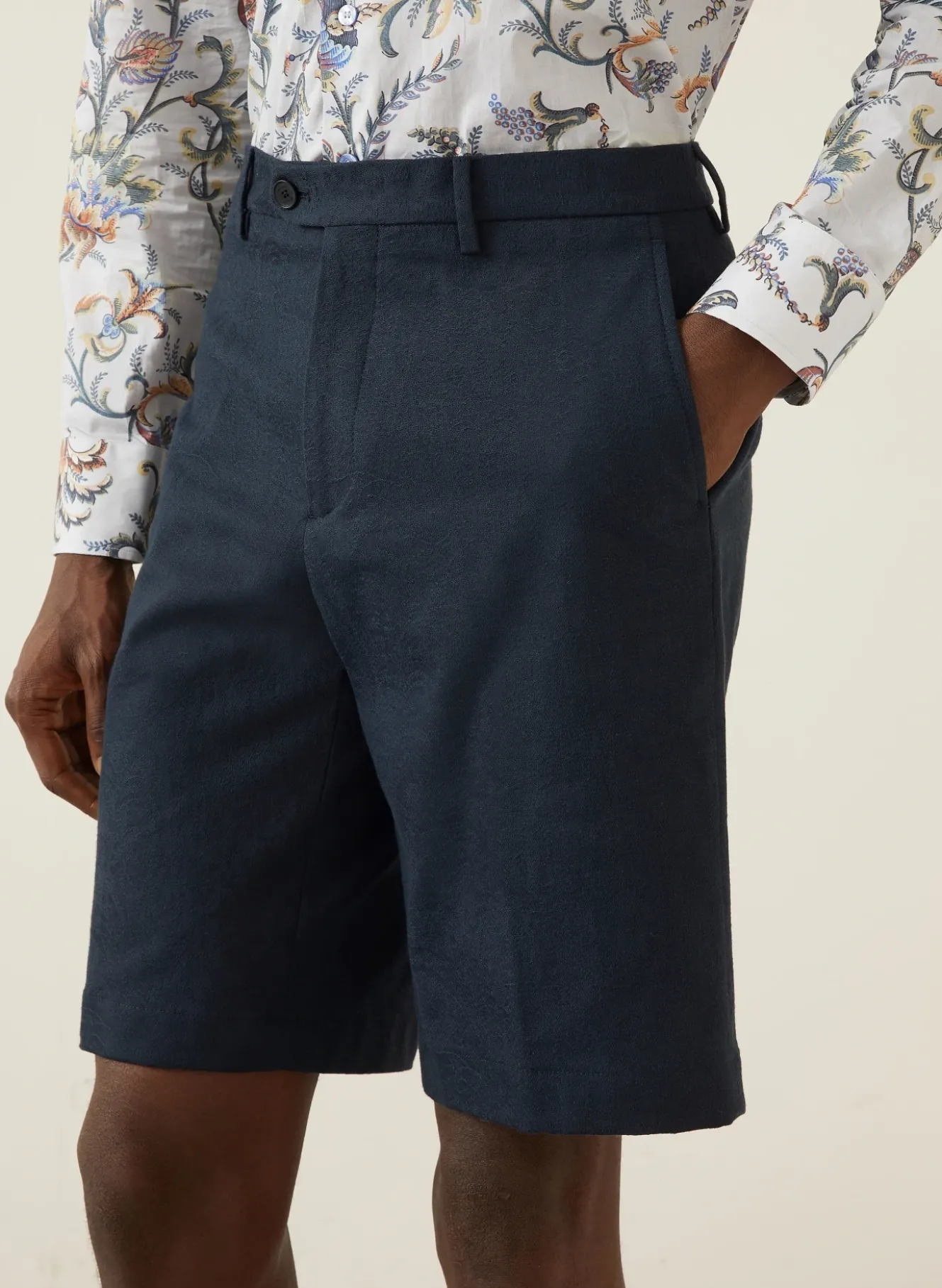 Chinoshorts aus Jacquard
