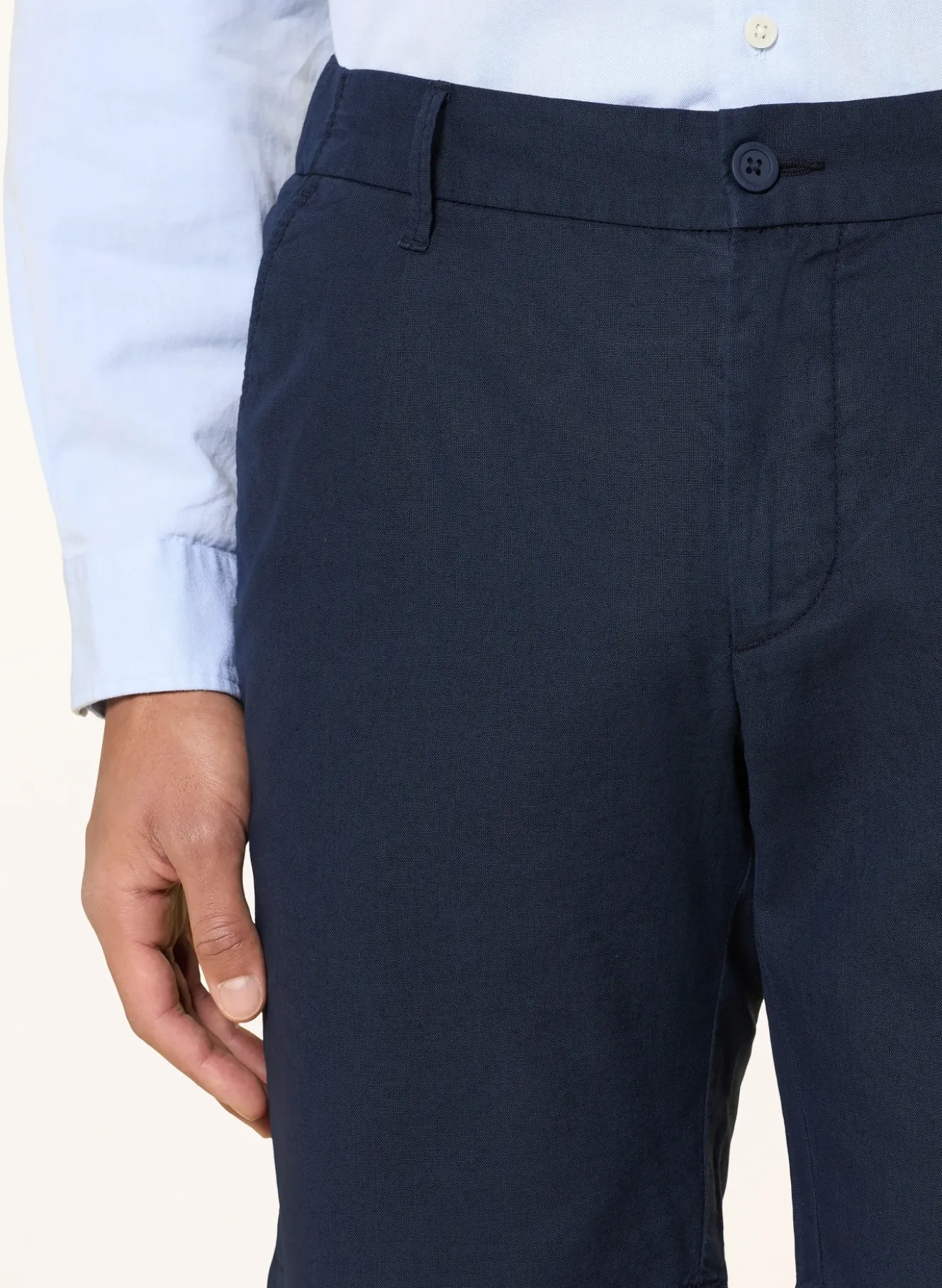 Chinoshorts Comfort Fit mit Leinen