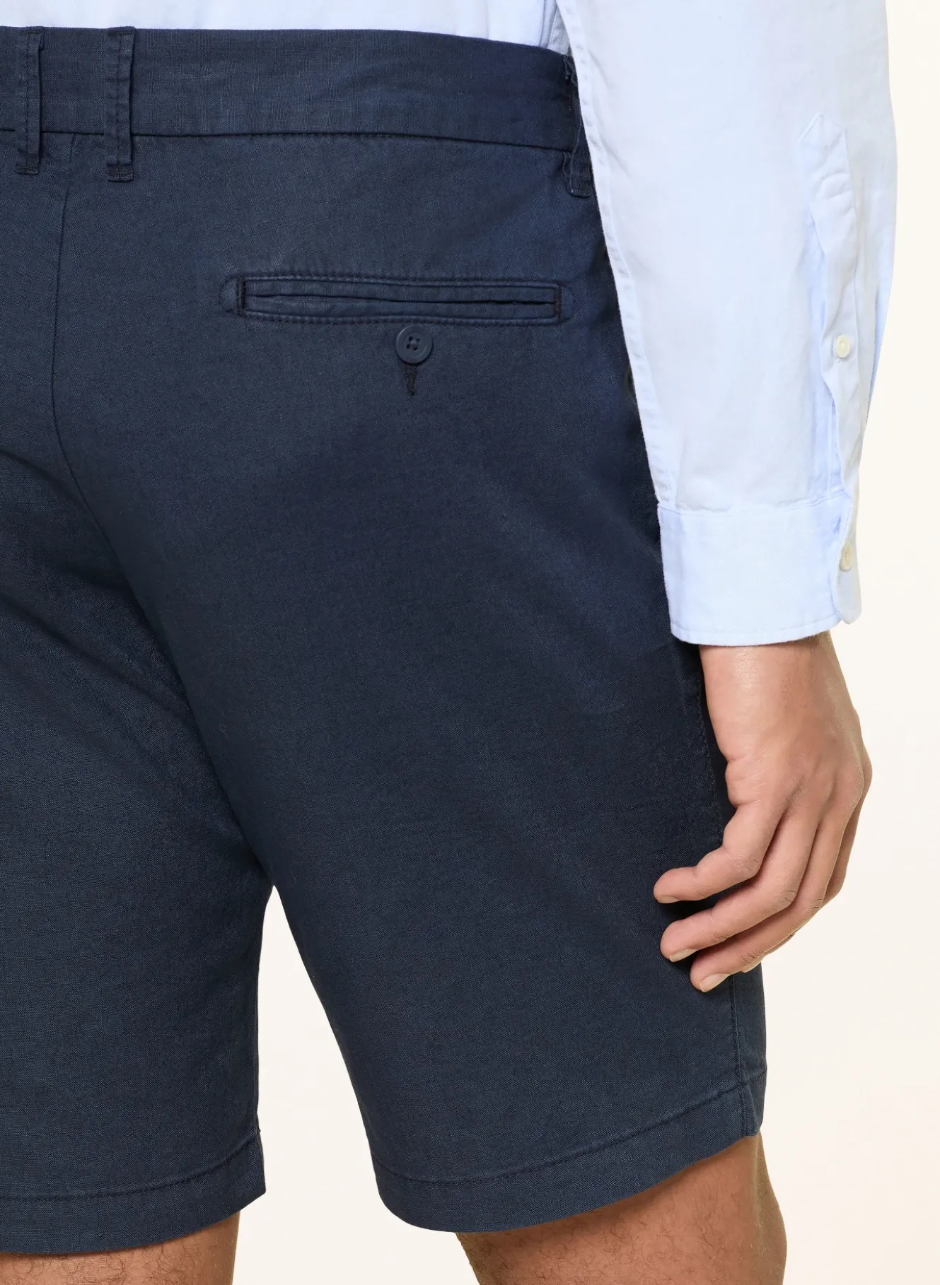 Chinoshorts Comfort Fit mit Leinen
