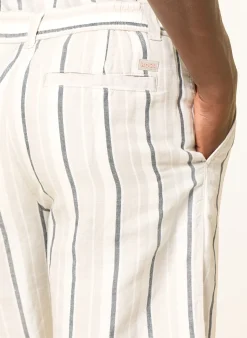 Chinoshorts Straight Fit mit Leinen