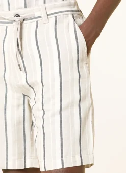 Chinoshorts Straight Fit mit Leinen