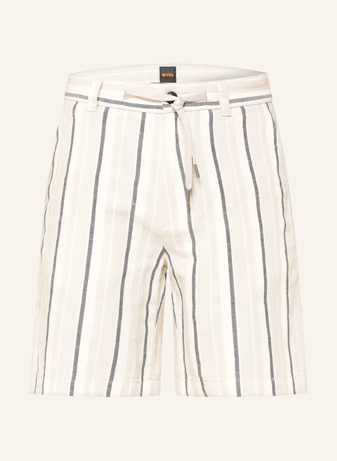 Chinoshorts Straight Fit mit Leinen