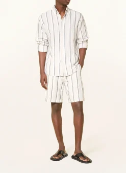 Chinoshorts Straight Fit mit Leinen