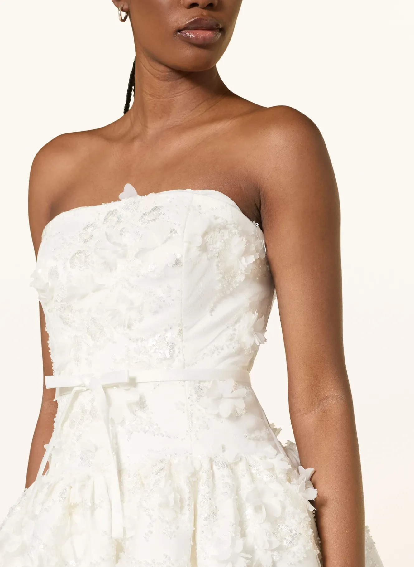 Cocktailkleid mit Schmuckperlen