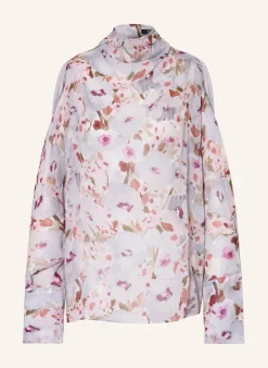Cold-Shoulder-Bluse aus Seide