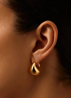 Creolen SCULPTURAL CHUBBY DOME SMALL HOOPS by GLAMBOU