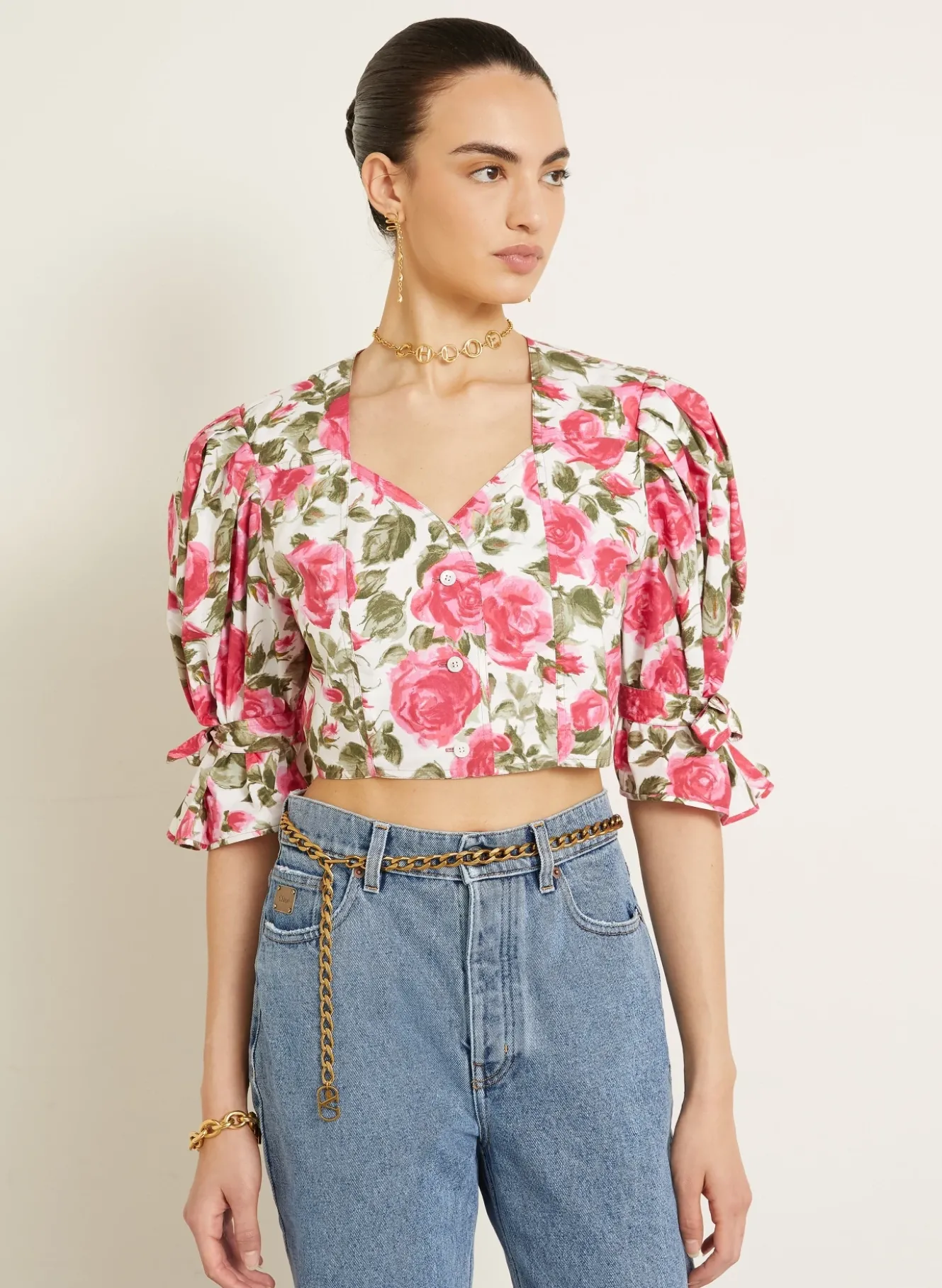 Cropped-Bluse