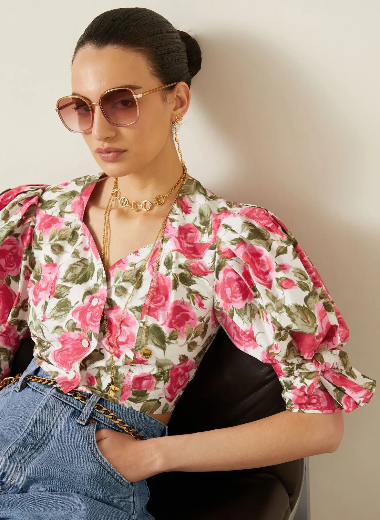 Cropped-Bluse