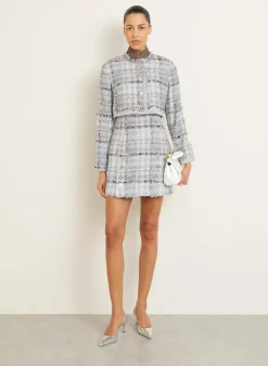 Cropped-Jacke RACHEL aus Tweed mit Glitzergarn