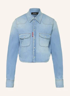 Cropped-Jeansbluse