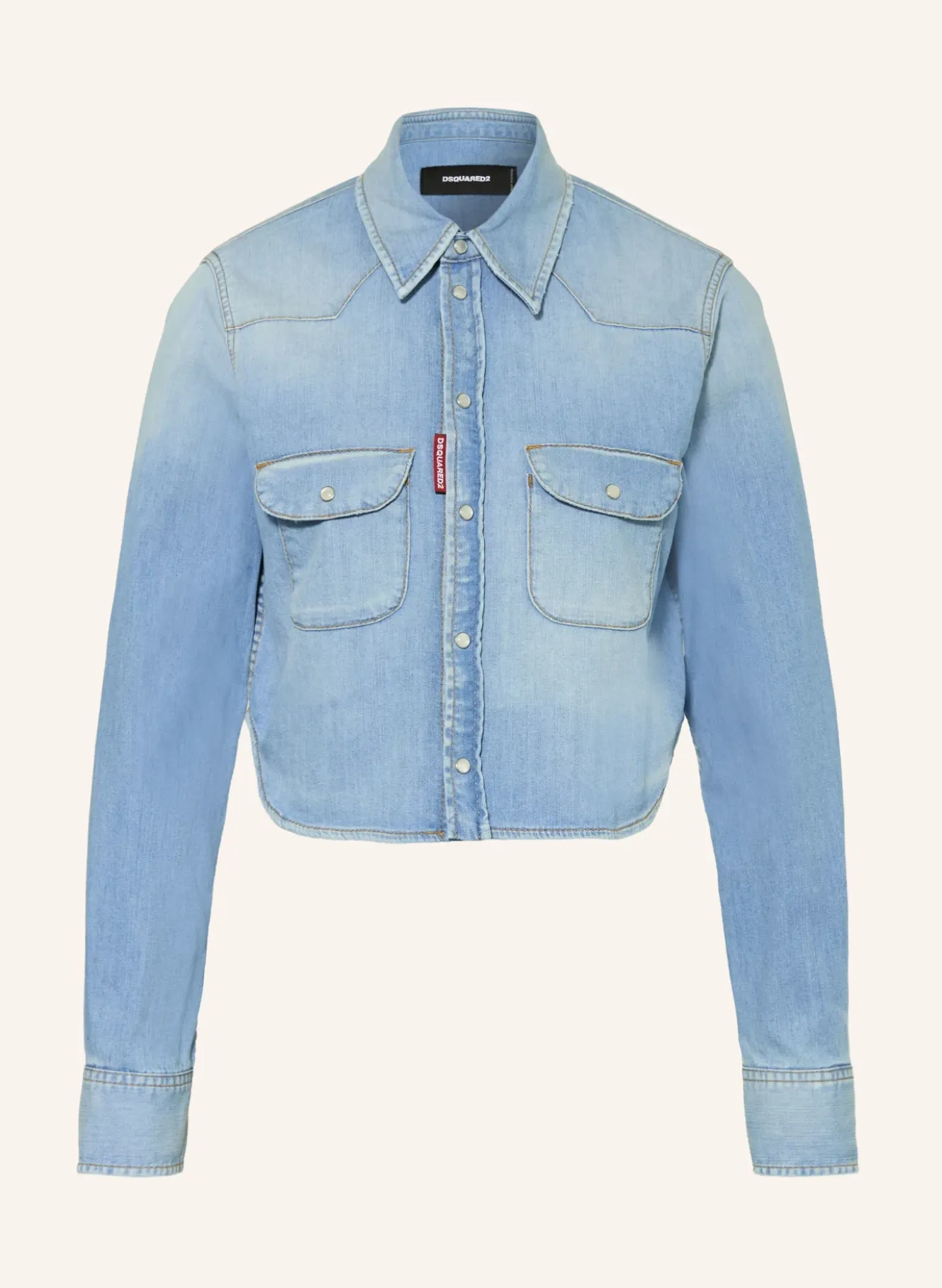 Cropped-Jeansbluse