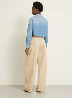 Cropped-Jeansbluse