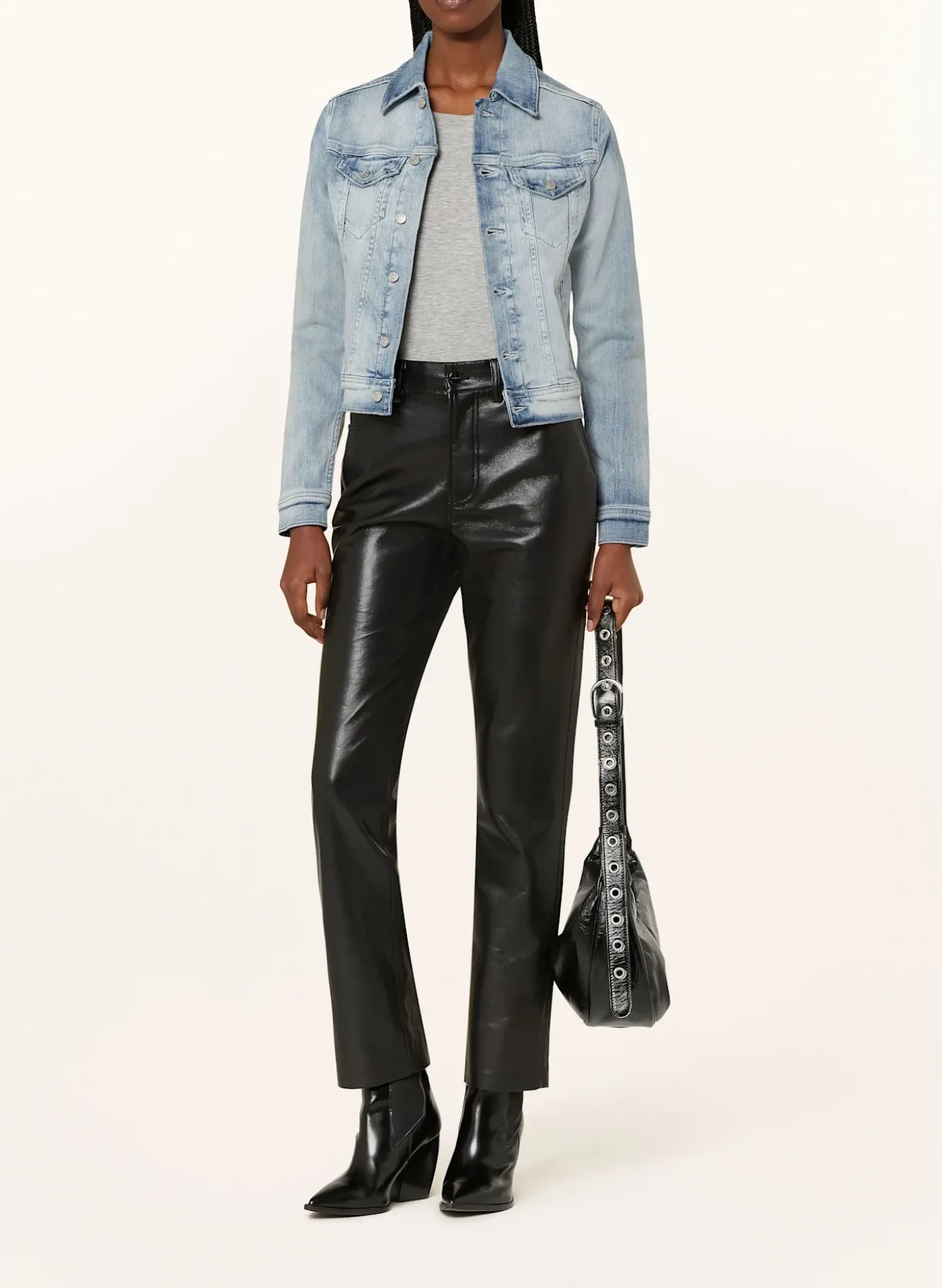 Cropped-Jeansjacke