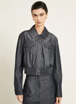 Cropped-Jeansjacke