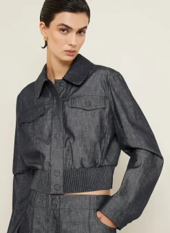 Cropped-Jeansjacke