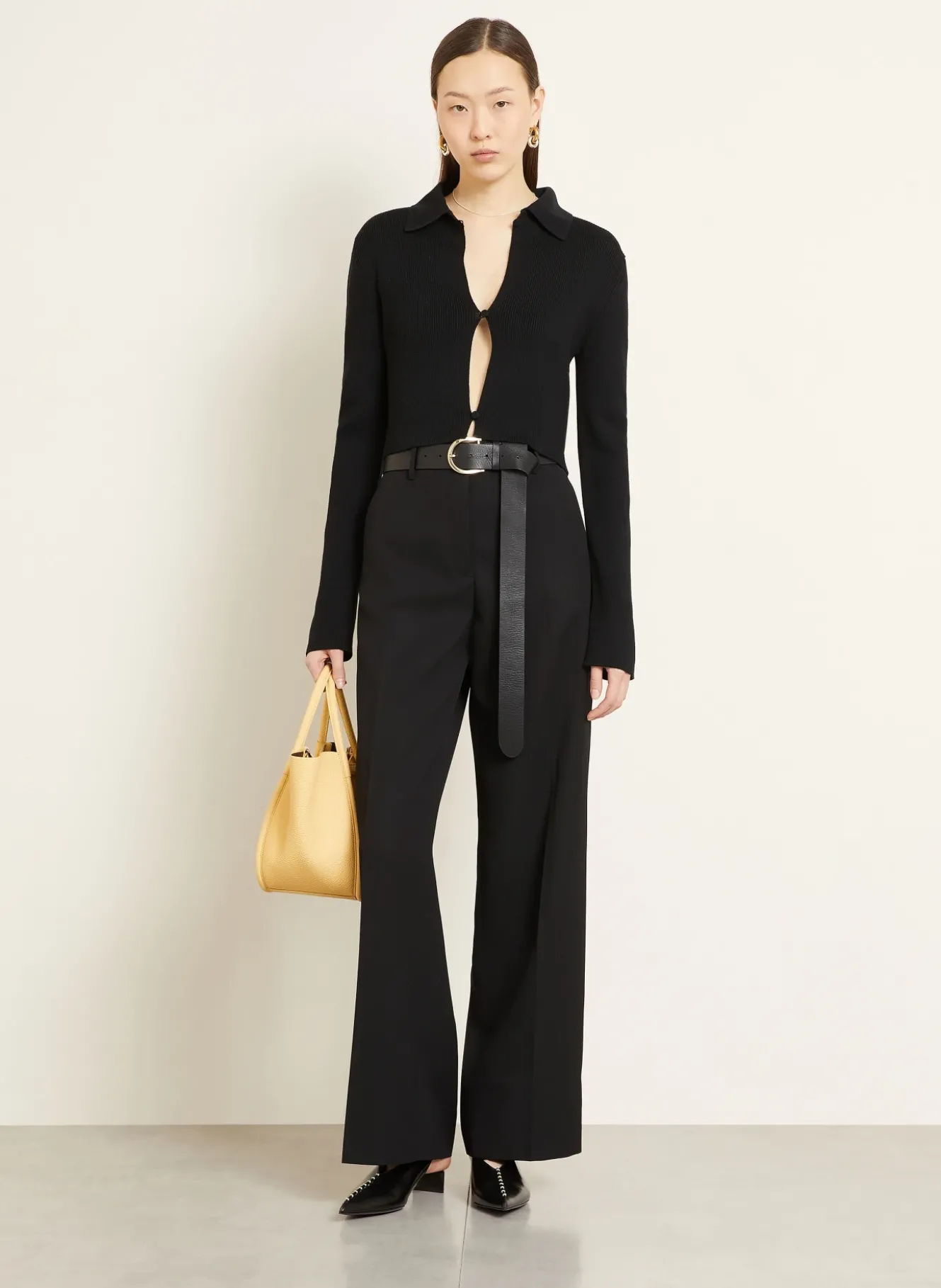 Cropped-Strickjacke