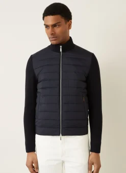 Daunenjacke DUNCAN im Materialmix