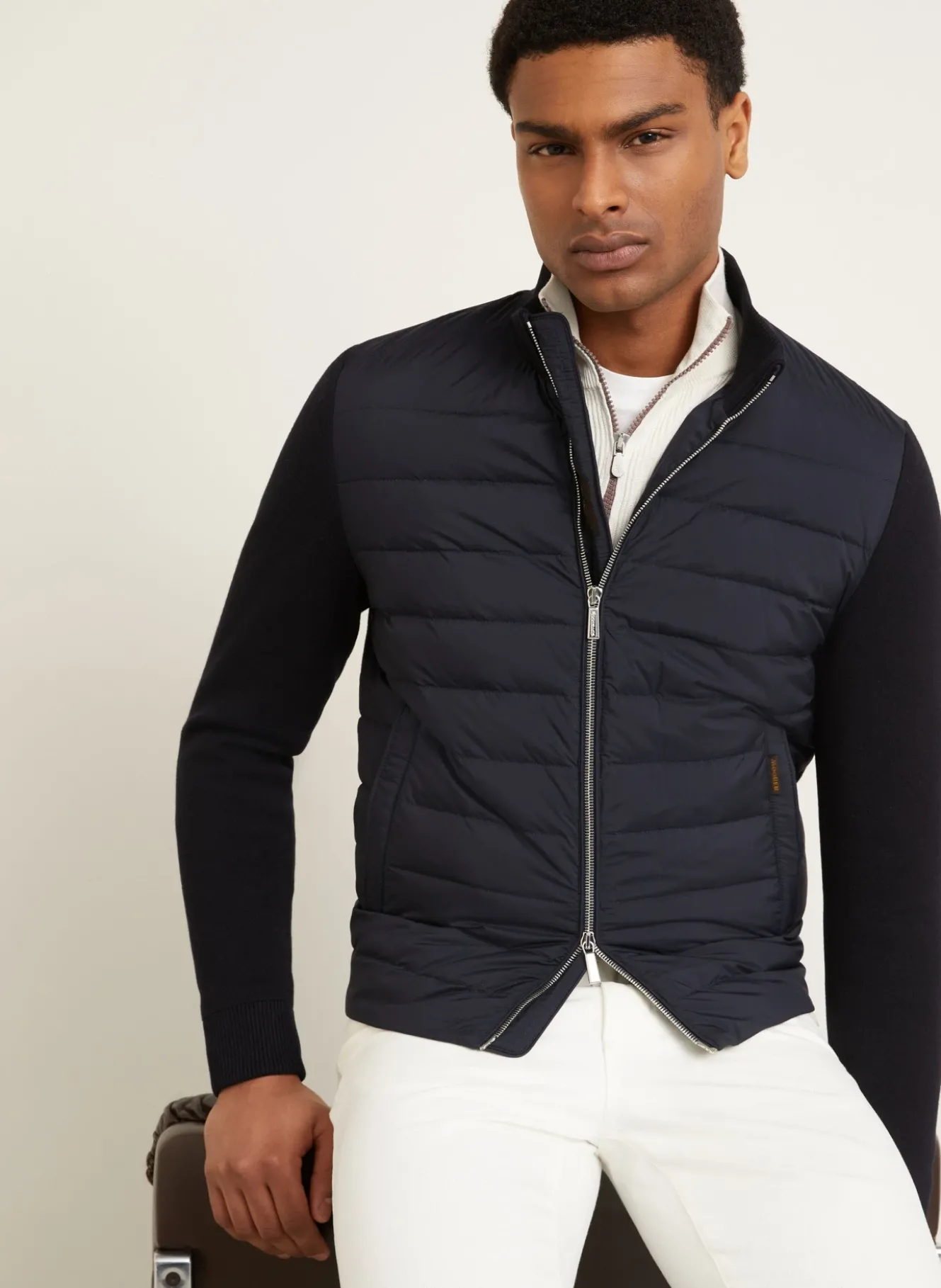 Daunenjacke DUNCAN im Materialmix