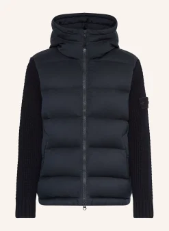 Daunenjacke GHOST im Materialmix