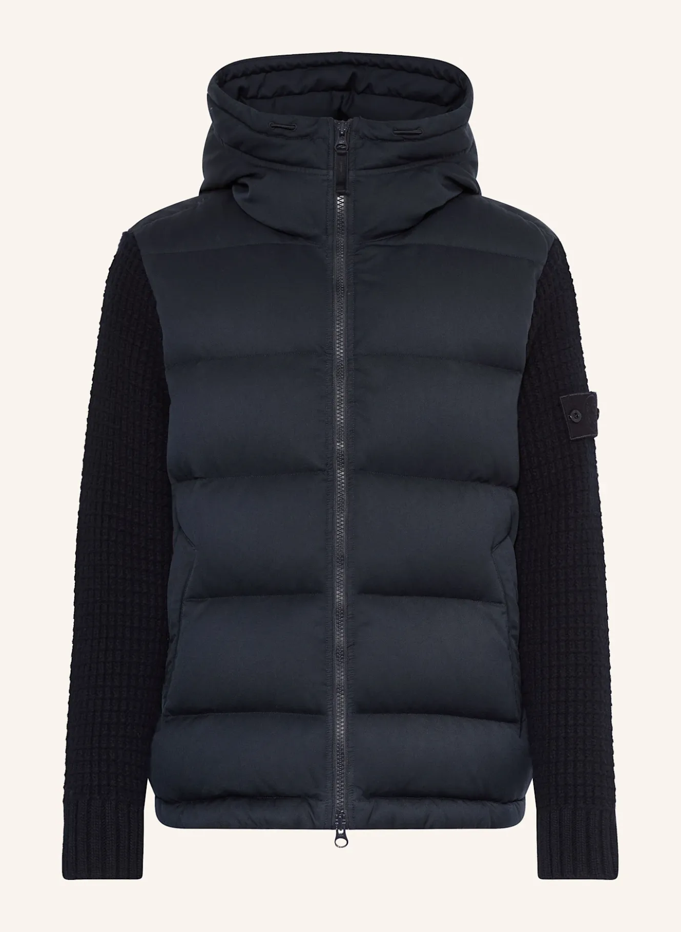 Daunenjacke GHOST im Materialmix