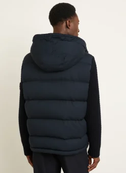 Daunenjacke GHOST im Materialmix