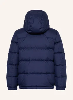 Daunenjacke mit abnehmbarer Kapuze