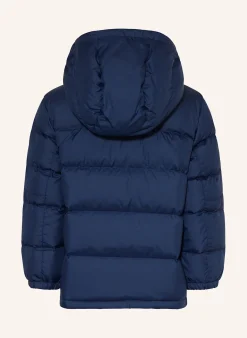 Daunenjacke mit abnehmbarer Kapuze