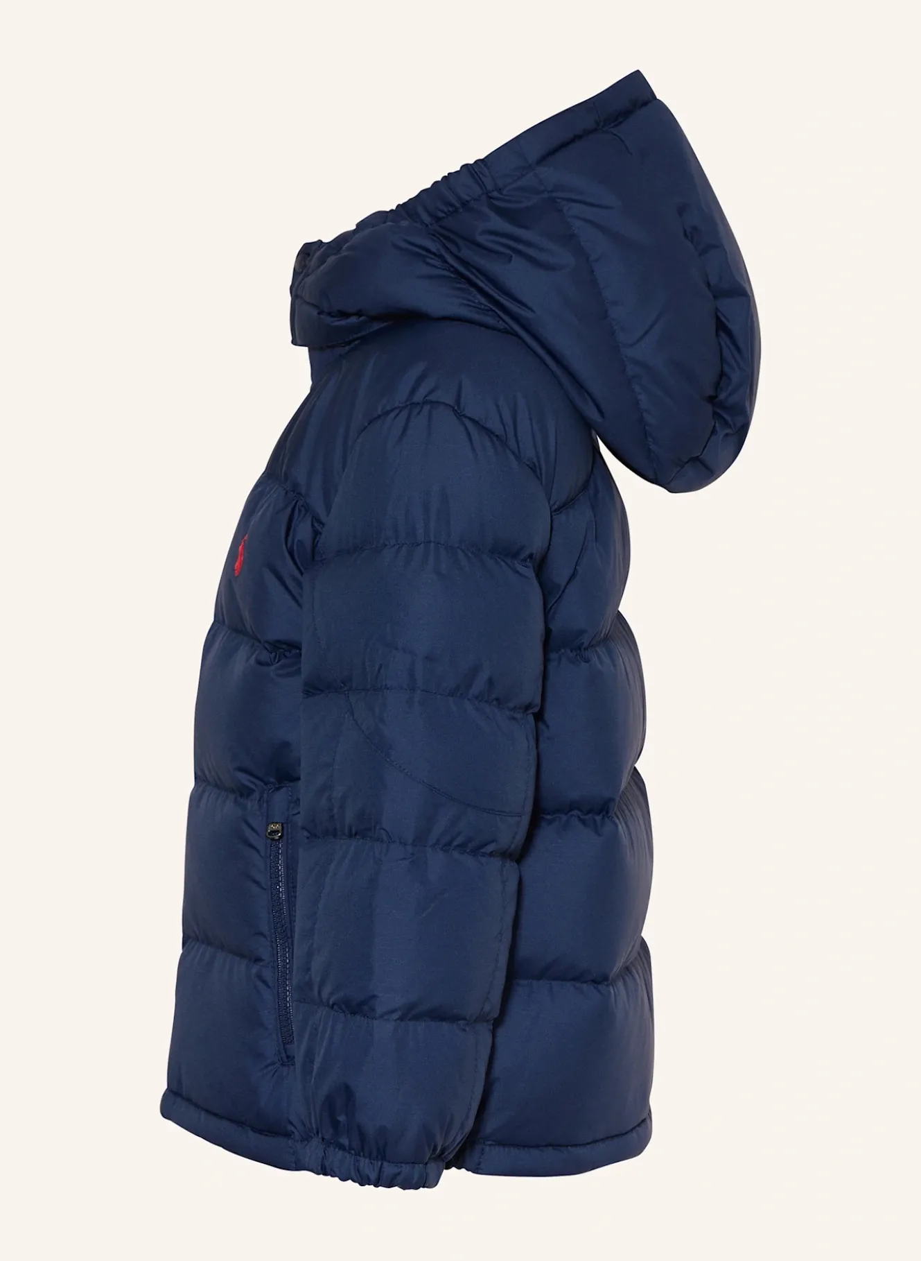 Daunenjacke mit abnehmbarer Kapuze