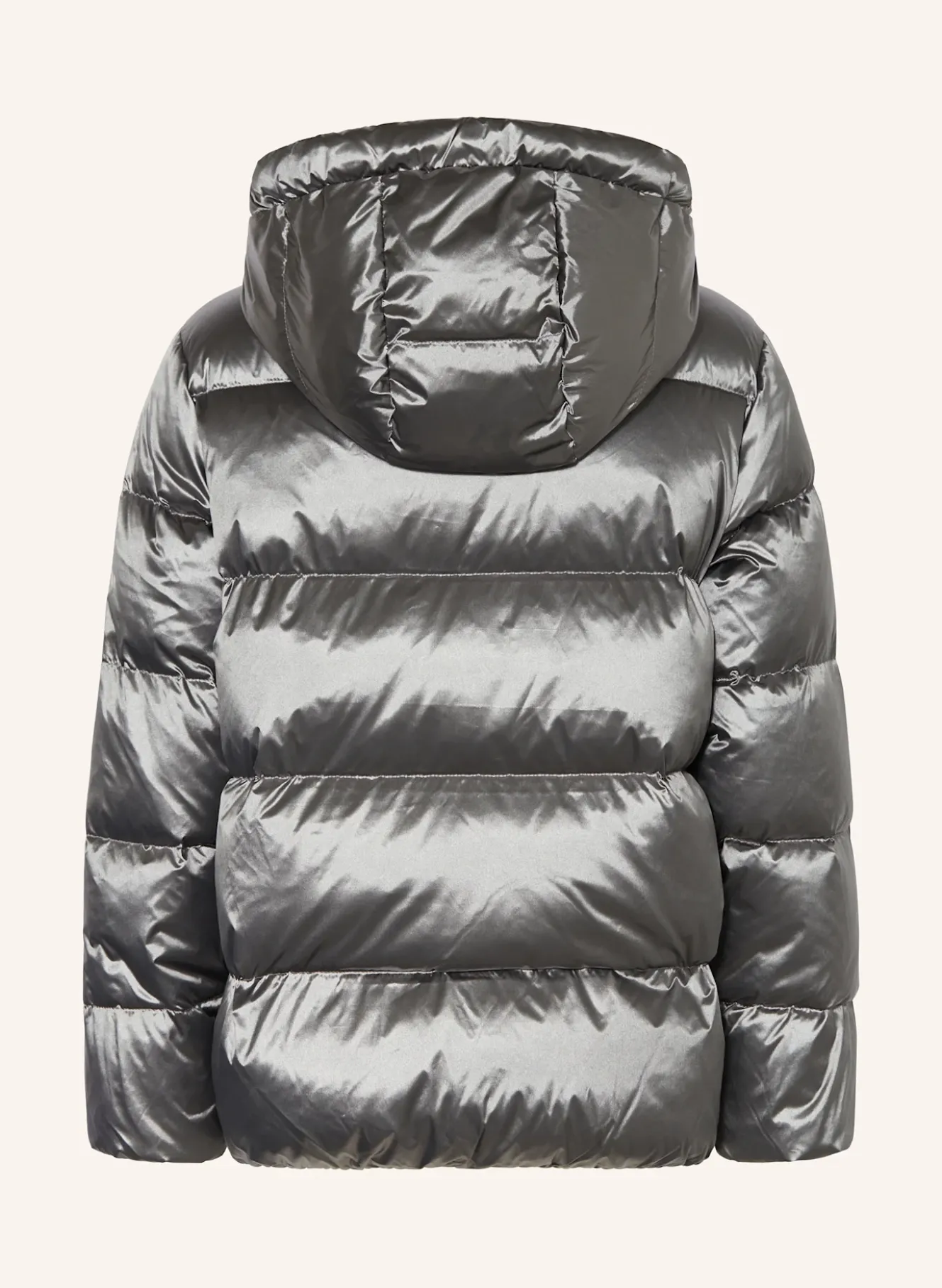 Daunenjacke mit abnehmbarer Kapuze