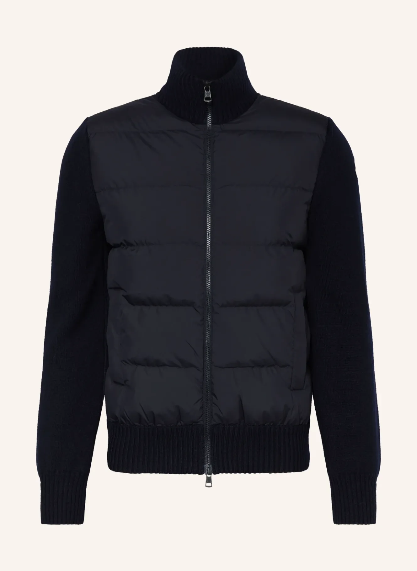 Daunenjacke TRICOT im Materialmix
