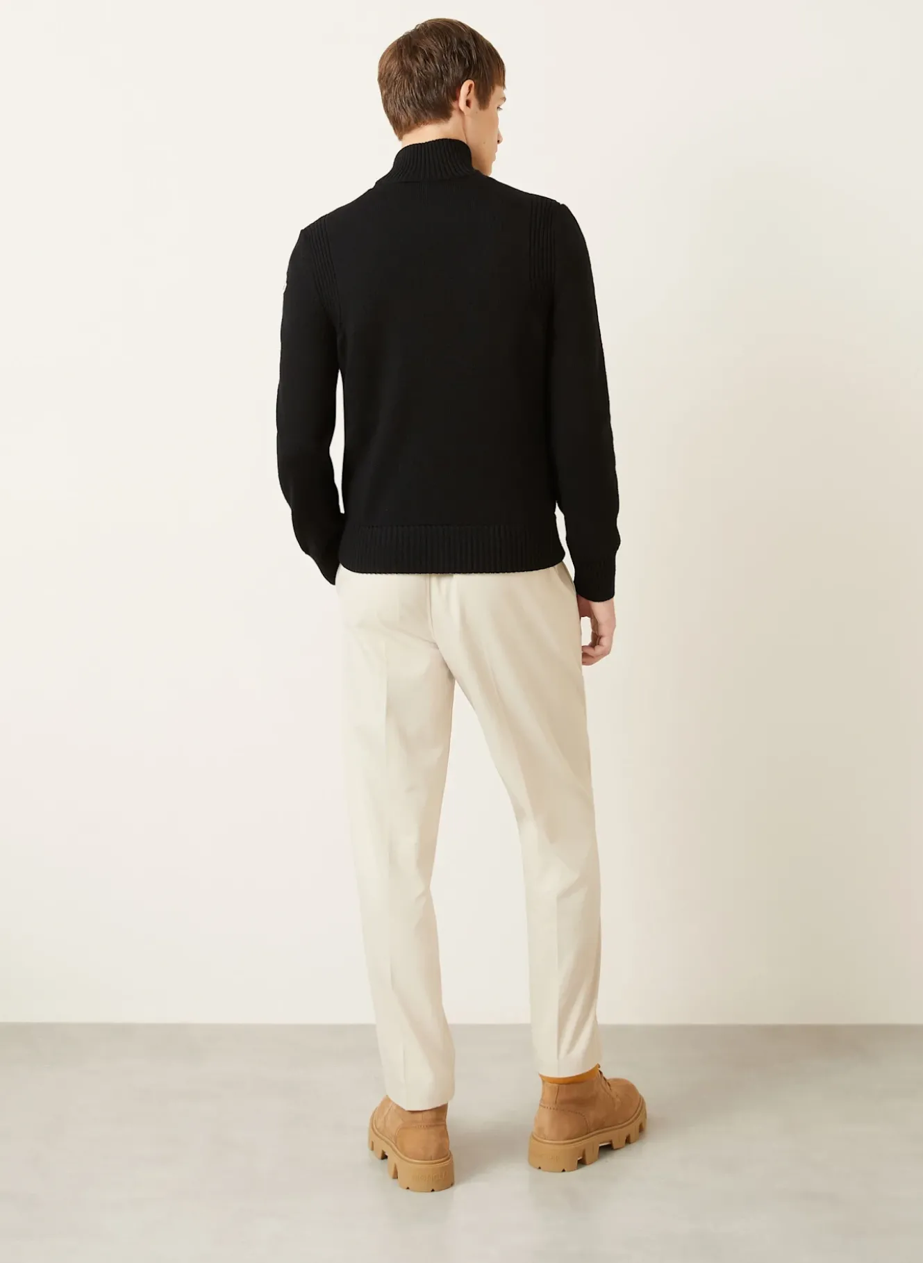 Daunenjacke TRICOT im Materialmix