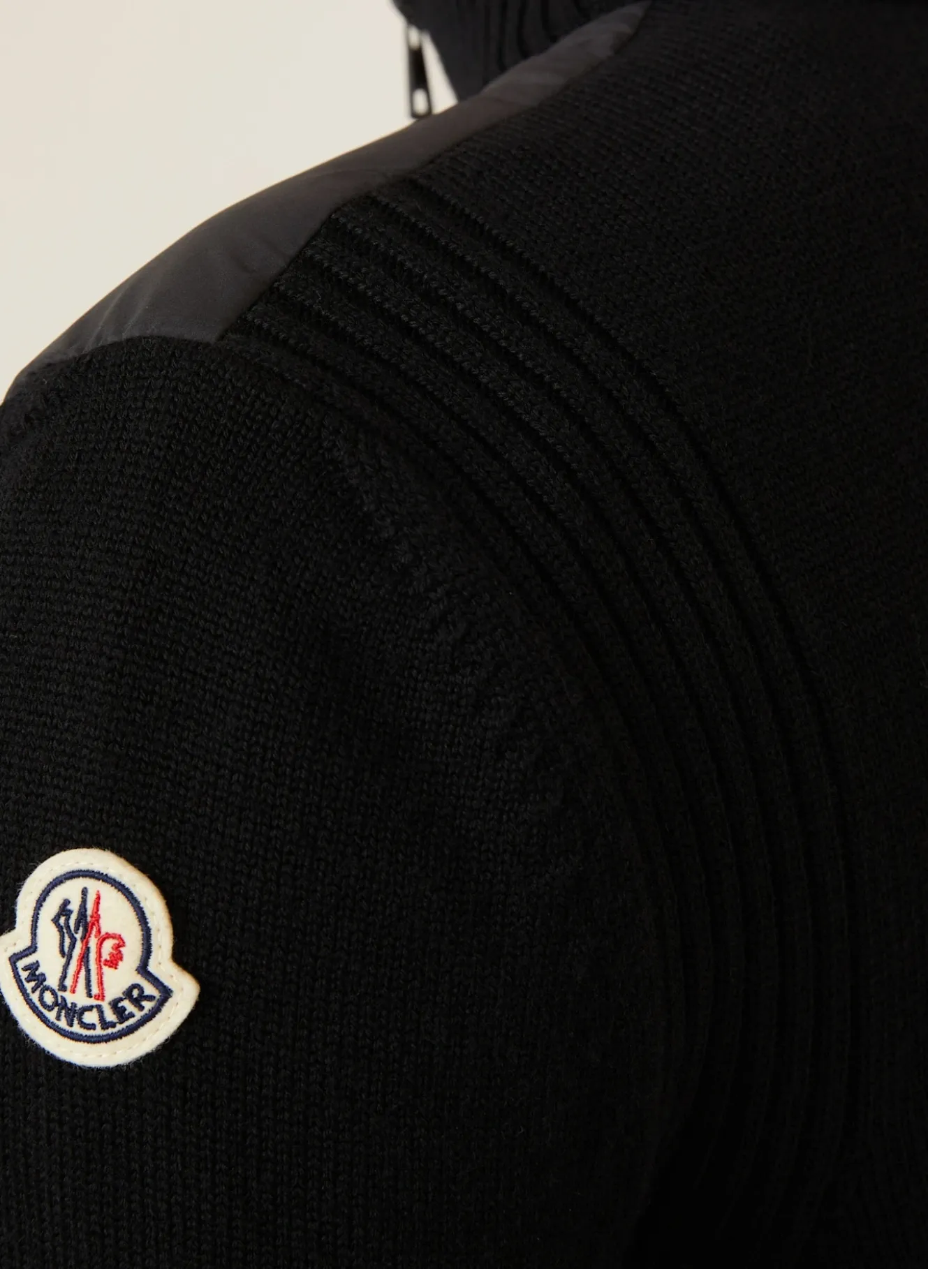 Daunenjacke TRICOT im Materialmix