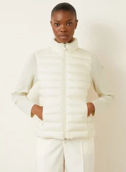 Daunenjacke TRICOT im Materialmix