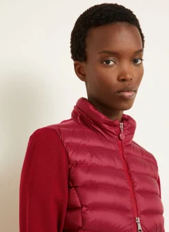 Daunenjacke TRICOT im Materialmix