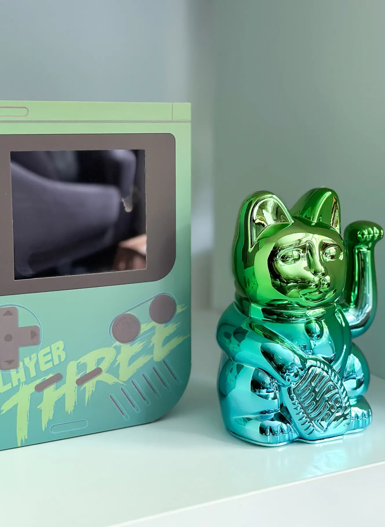 Dekofigur LUCKY CAT PLAYER THREE