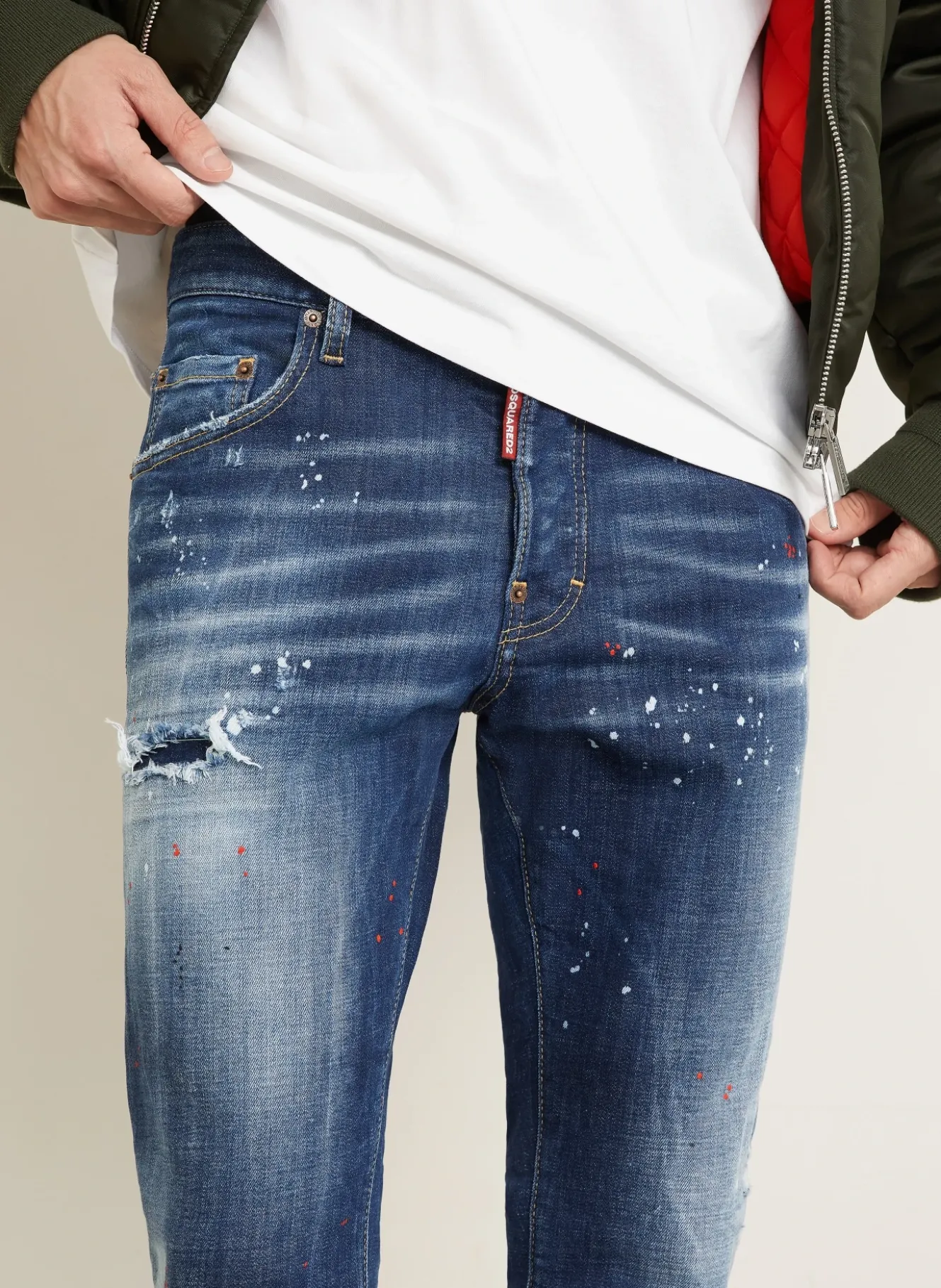 Destroyed Jeans Extra Slim Fit