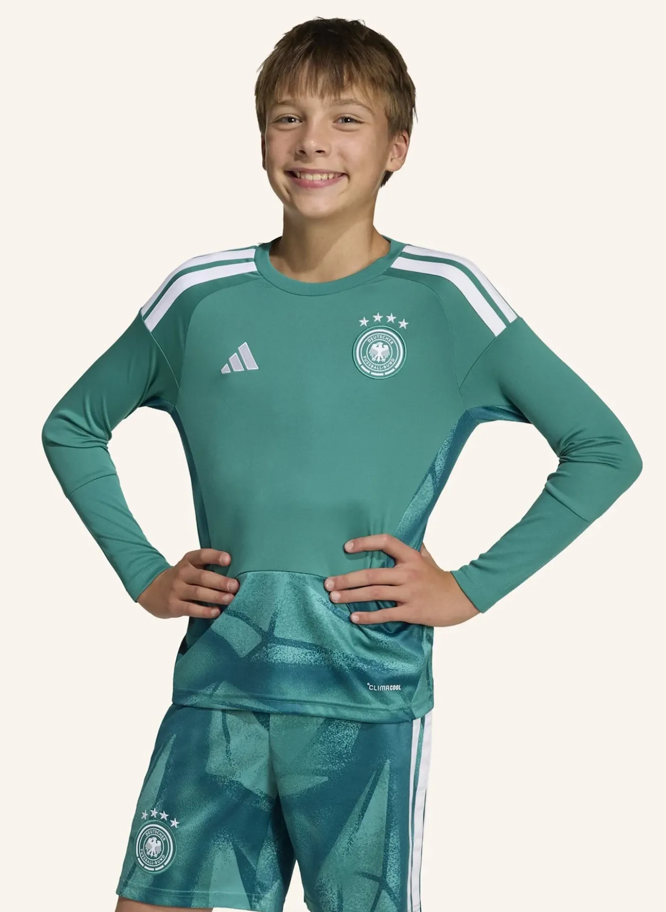 DEUTSCHLAND 2026 KIDS TORWART-HEIMTRIKOT, LANGÄRMLIG